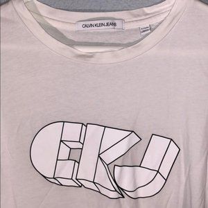 White Calvin Klein Jeans TShirt